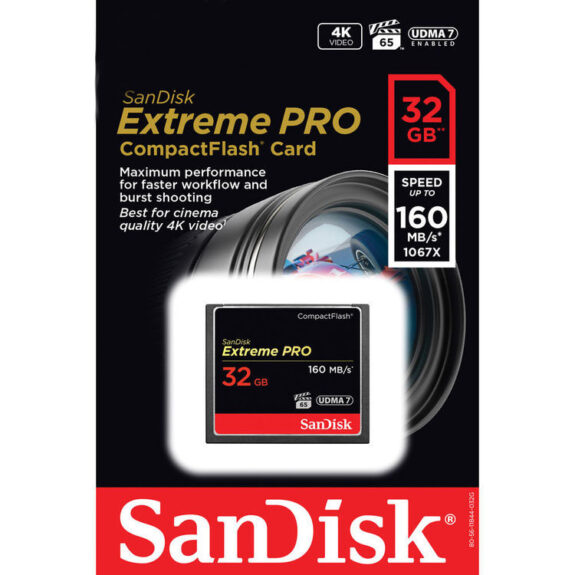 SanDisk 32GB Extreme Pro Compact Flash Memory Card 160MBs mega kosovo prishtina pristina skopje